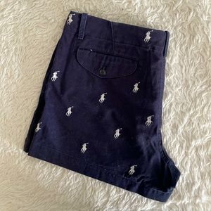 Polo Ralph Lauren sport short navy with white pony size 10